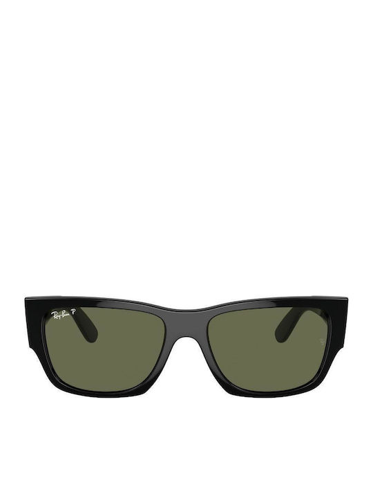Ray Ban Унисекс Слънчеви Очила с Черна Пластмас...
