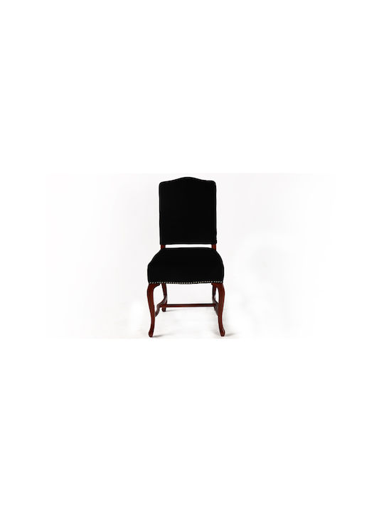 Dining Room Fabric Chair Black 50x51x101cm