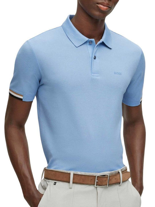 Boss Parlay Polo T-shirt Σιέλ
