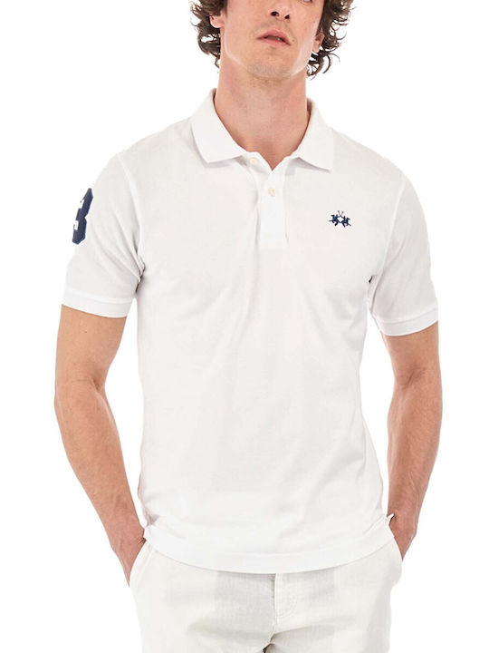 La Martina Herren Shirt Polo Optic White