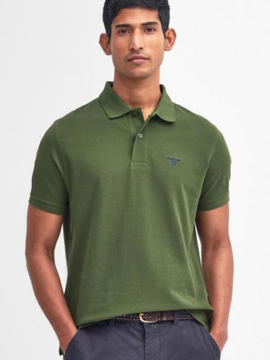 Barbour Polo Μπλούζα Κοντομάνικη Rifle Green