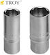 Troy Карудаки Шестограм с Каре Приемник 1/2" Диаметър 1/2" 1бр