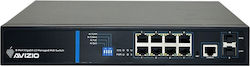 Avizio Power AV-SM8GP2F Managed L2 PoE+ Avizio Power AV-SM8GP2F Managed L2 PoE+