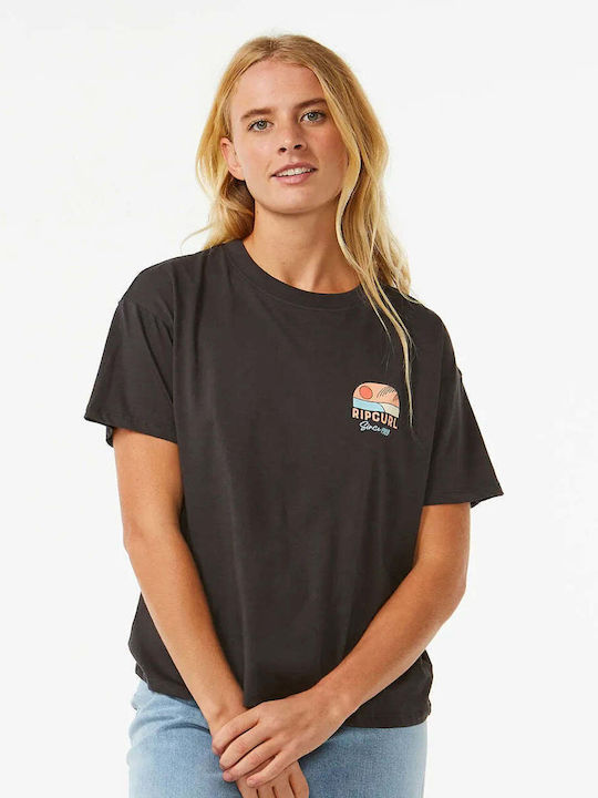 Rip Curl Γυναικείο T-shirt Μαύρο