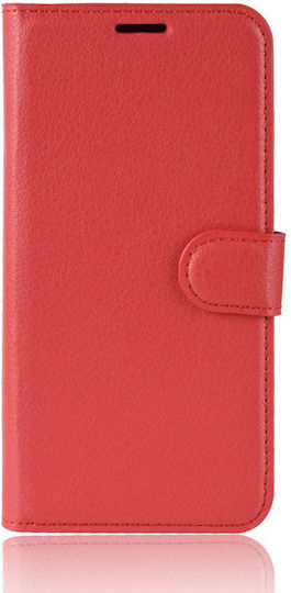 Wallet Δερματίνης / Σιλικόνης Κόκκινο (Huawei P Smart Pro)