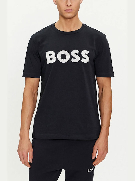 Hugo Boss Ανδρικό T-shirt Κοντομάνικο Μπλε