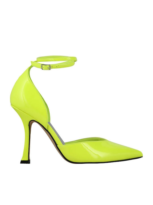 Nine West Frends3 Γόβες με Λουράκι Πράσινες