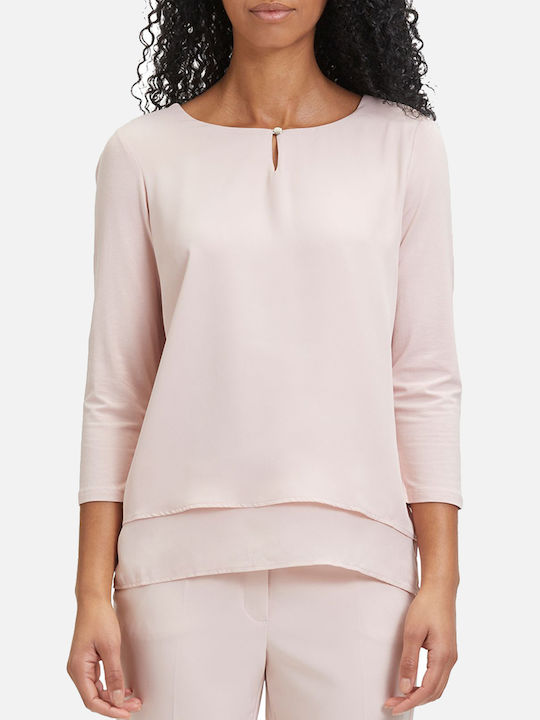 Betty Barclay Women's Blouse with 3/4 Sleeve Nude