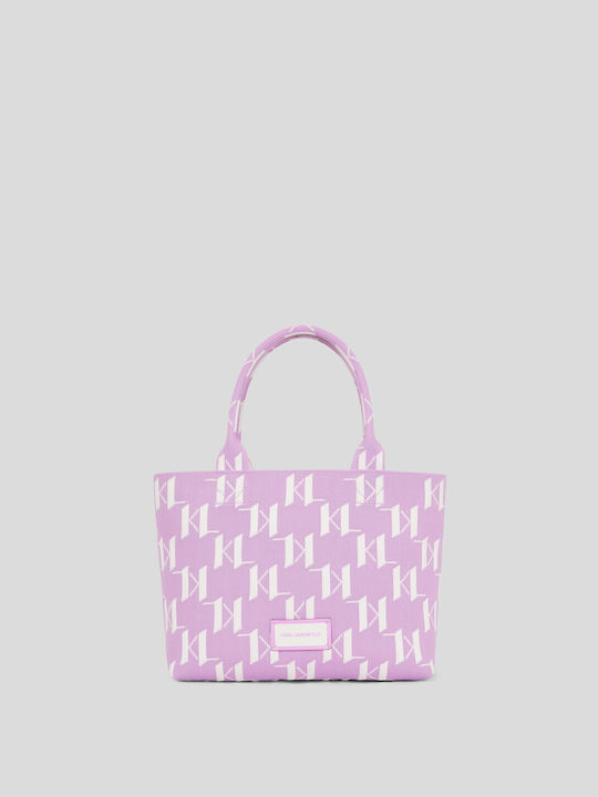 Karl Lagerfeld K Monogram Women's Bag Tote Hand Lilac