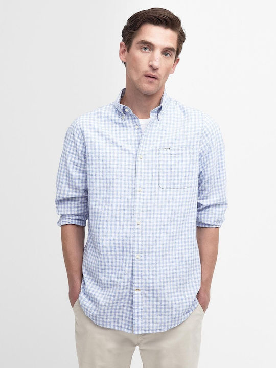 Barbour Men's Shirt Long Sleeve Cotton Checked GALLERY