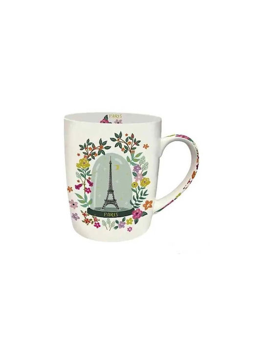 Paris Cană Ceramică Multicoloră 340ml 1buc