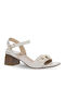Leder Sandalen Beige