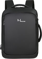 Αδιάβροχη Τσάντα Πλάτης για Laptop 15.6" σε Μαύρο χρώμα