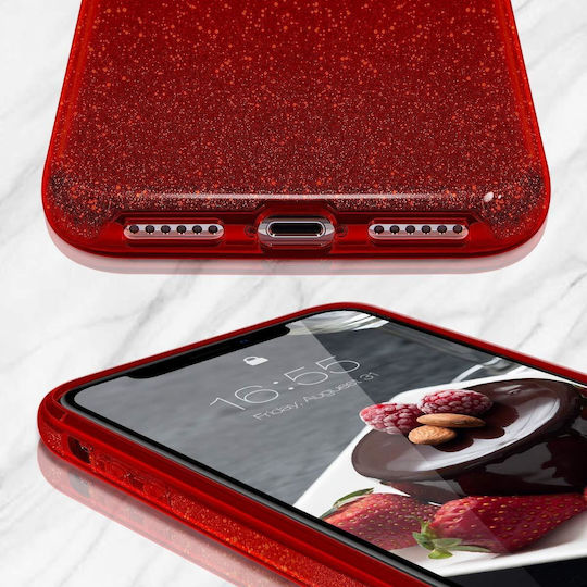 Shine Back Cover Πλαστικό Κόκκινο (Galaxy A42)