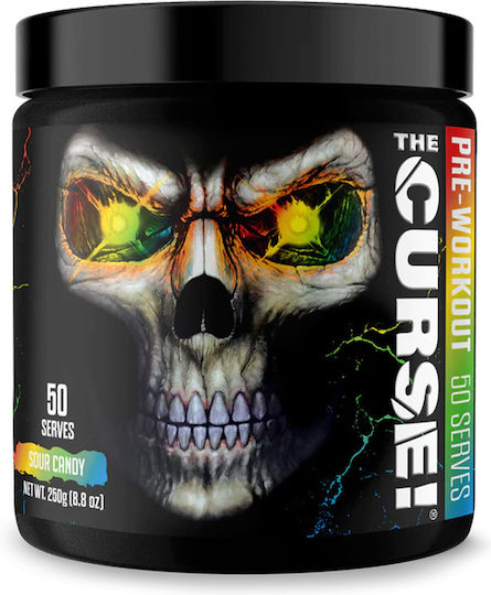 JNX Sports The Curse Συμπλήρωμα Pre Workout 250gr Sour Candy