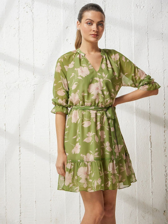 Enzzo Mini Rochie Verde