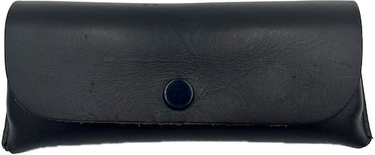 ByLeather Θήκη Γυαλιών Ημίσκληρη με Κλιπ Μαύρη