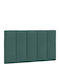 vidaXL Fabric Bed Headboard Cushion Green 90x45cm