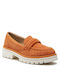 Γυναικεία Loafers σε Πορτοκαλί Χρώμα