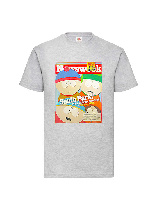 Grey Tshirt South Park Newsweek Original Fruit Of The Loom 100% Cotton No2