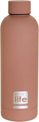 Ecolife Bottle Thermos Stainless Steel Dusty Pink Ecolife 500ml