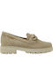 Ragazza Leder Damen Loafers in Beige Farbe