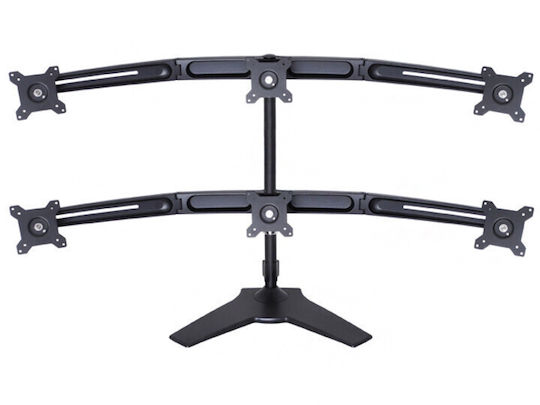Multibrackets Schreibtisch Halterung für 6 Monitore bis 24"
