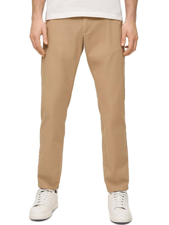 S.Oliver Men's Trousers Chino in Regular Fit Beige