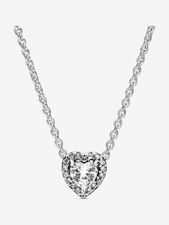 Pandora with design Heart from Silver with Zircon