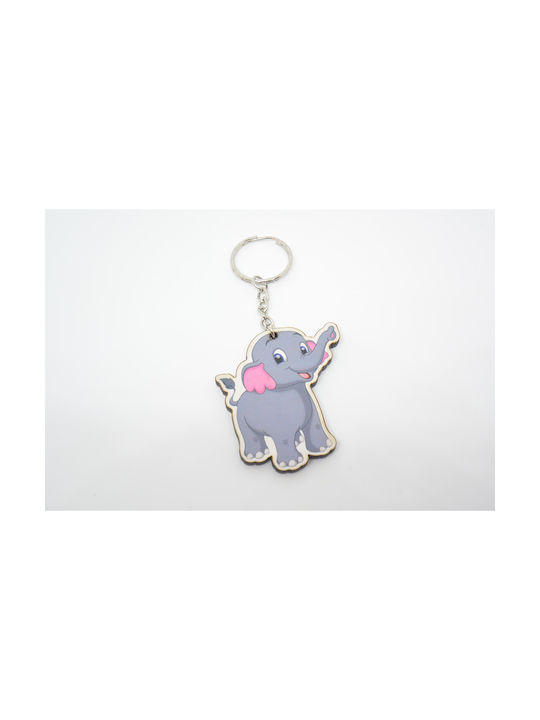 Wooden Keychain Elephant (201047)