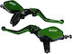 Bremshebel für Motorräder Einstellbar Grün M01604006
