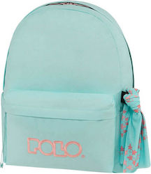 Polo Original Scarf Σακίδιο Σχολική Τσάντα Πλάτης Γυμνασίου - Λυκείου σε Γαλάζιο χρώμα 2024