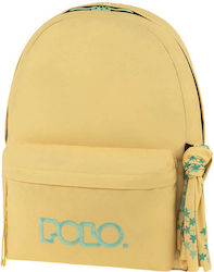 Polo Original Scarf Σακίδιο Σχολική Τσάντα Πλάτης Γυμνασίου - Λυκείου σε Κίτρινο χρώμα 2024