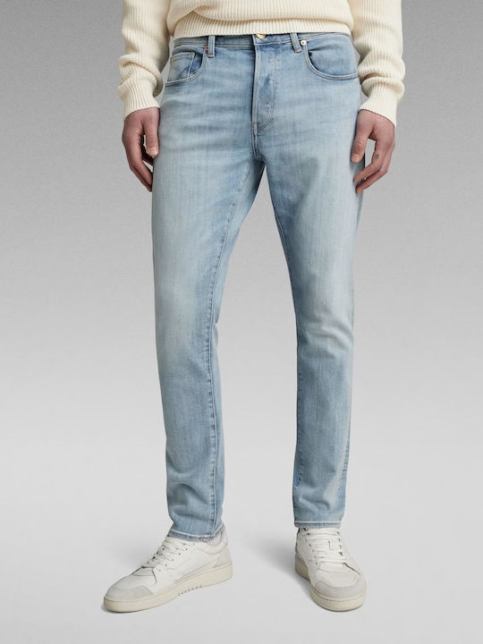G-Star Raw 3301 Pantaloni de Bărbați din Jean în Croială Slim Albastru