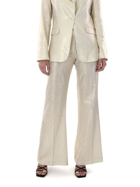 Twenty 29 Women's Ecru Suit in Straight Line