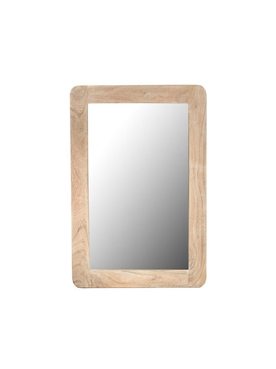 Artekko Sona Wandspiegel mit Beige Hölzernes Ra...