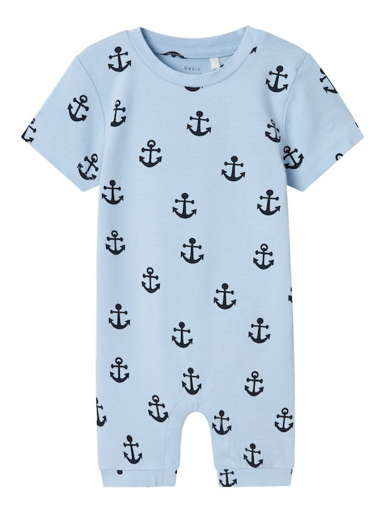 Name It Babystrampler Kurzärmelig Hellblau