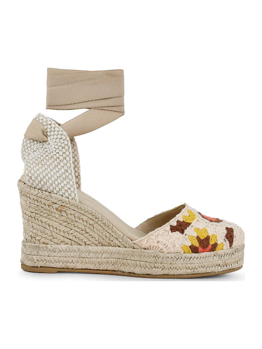 Tsakiris Mallas Women's Platform Espadrilles Beige