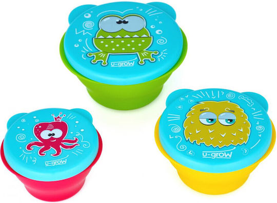 U-Grow Plastic Kids' Lunch Set 0.34lt