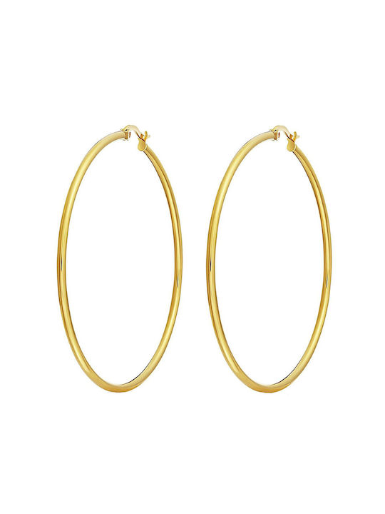 Theodora's Jewellery Earrings Hoops from Steel Gold Plated