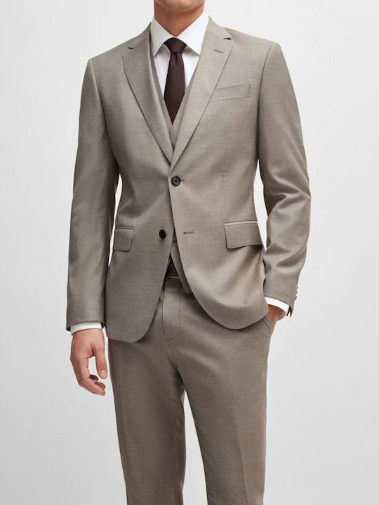 Hugo Boss Men's Suit with Vest Slim Fit Greene