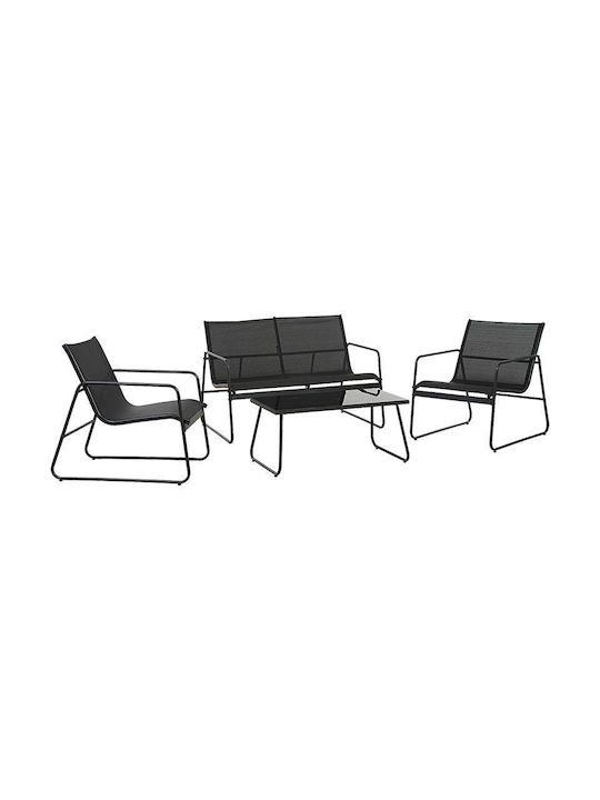 Set Outdoor Lounge Gray 4pcs