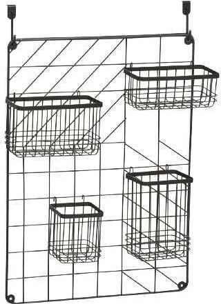 Zeller Επιτοίχια Ραφιέρα Μπάνιου Μεταλλική 46x12x60.3cm Μαύρη Zeller Επιτοίχια Ραφιέρα Μπάνιου Μεταλλική 46x12x60.3cm Μαύρη