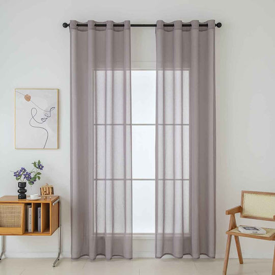 Beauty Home Sharp Art 8448 mit Grommets Lila 140x270cm