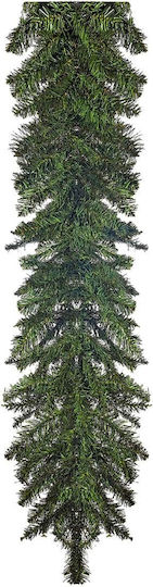 JK Home Decoration Weihnachtliche Girlande Plastik Dakota Grün 270x40cm 1Stück