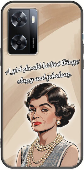 Brilliant Business Minds - Coco Chanel Задна корица Силикон Многоцветен (Oppo A57s)