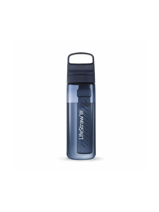 Lifestraw Wasserflasche Kunststoff mit Filter 650ml Blau