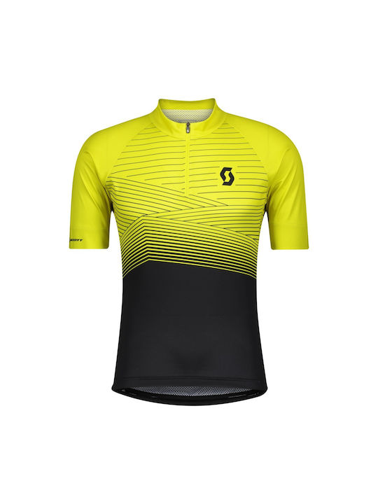 Scott Men's Short Sleeve Cycling Jersey Yellow