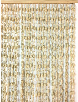 Bamboo Door Curtain Beige 120x220cm 120220