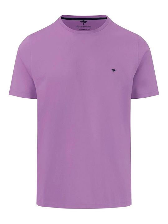 Fynch Hatton Men's Short Sleeve Blouse Purple